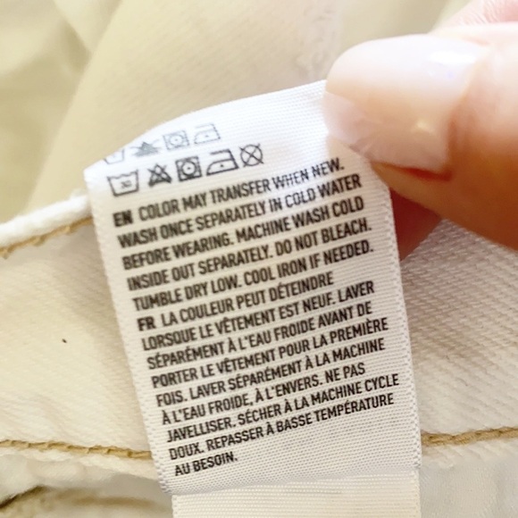 American Eagle White Distressed Cotton 90's Boyfriend Shorts - Picture 12 of 12